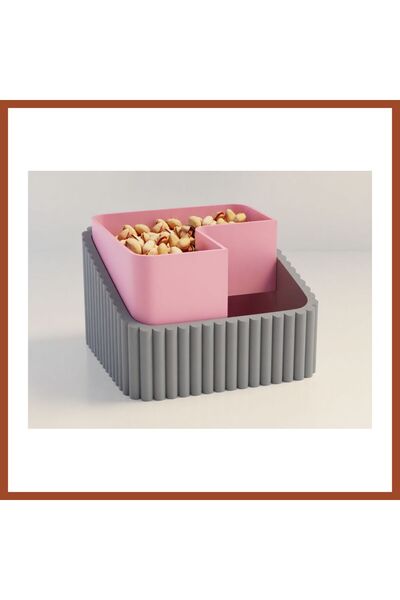 Generic Brand 3D Printing Peanut Bowl - Dual Chamber Shell Separator Presenta...