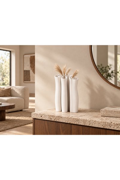 houseofmyro Modern Dekoratif Vazo | Organik Tasarım Modern Vazo | Salon ve Ma...