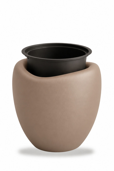 TEMMUZ HOME Lale 2 No 25 Litre Dekoratif Saksı (6.4 Litre Drenaj Delikli İç Kovalı) Büyük Boy İç ve Dış Mekân Çiçek ve Bitki Saksısı