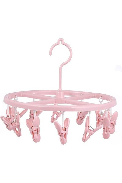 GENERAL Suit Hangers 12 Clips Drying Rack Multi-functional Underwear Socks To...