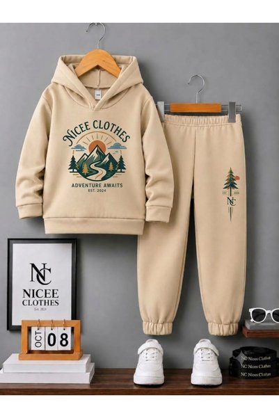 NC Nicee Clothes Παιδικό Σετ Φόρμας Unisex Nice Clothes Mountain Road Print Χ...