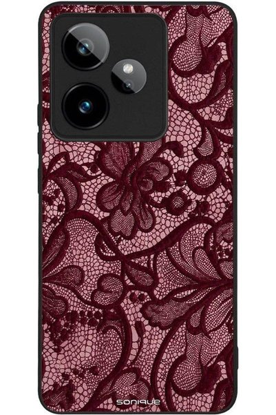 Sonique Θήκη Σειράς Diva για Realme Gt 7 5G / Realme Gt 7T 5G Μπορντό Δαντέλα