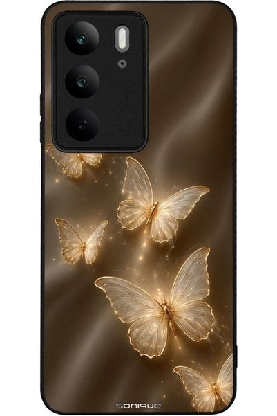 Sonique Θήκη Σειράς Diva για Realme C75 4G / Realme 14X 5G Χρυσές Πεταλούδες
