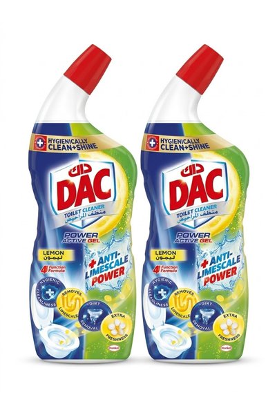 DAC Lemon Scented Toilet Cleaner 750ml *2 Packs