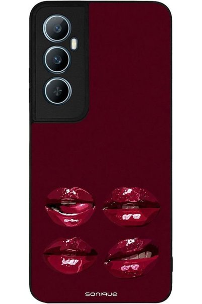Sonique Θήκη Σειράς Diva για Realme C65 4G Κόκκινα Χείλη