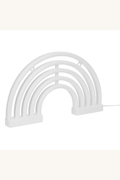 Comerivo Lampa LED neon curcubeu colorat cu USB, 30x18cm, pentru camera copiilor