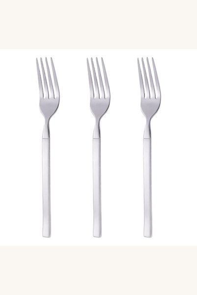 Comerivo Set 3 furculite otel inoxidabil, 21cm, design minimalist pentru masa