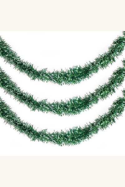 Comerivo Beteala Craciun tinsel verde 3m - decoratiune brad festiva
