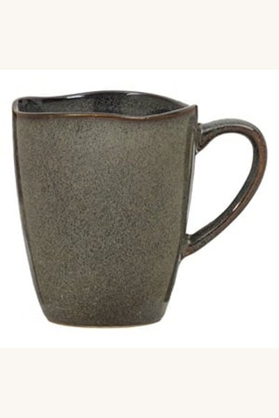 Comerivo Cana Ceramica Gri Verde 380ml, Ideala Pentru Cafea Si Ceai