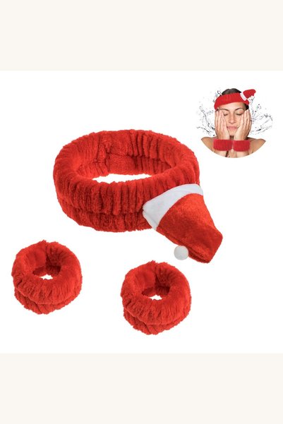 Comerivo Accesoriu spalare fata in stil Craciun, bentita cu caciulita si brat...