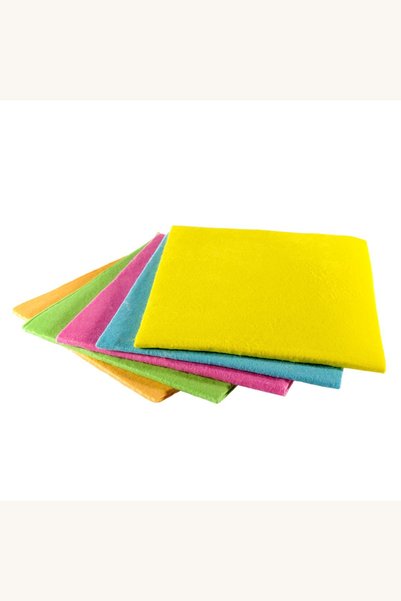 Comerivo Set 5 lavete absorbante multicolore 30x30cm pentru bucatarie si cura...