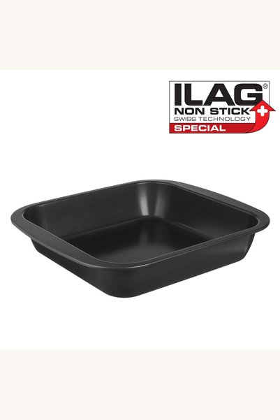 Comerivo Tava de copt dreptunghiulara metalica neaderenta 35x30x6cm pentru pr...