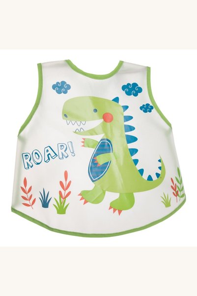 Comerivo Baveta cu scai pentru bebelusi, model dinozaur verde, 38x31cm
