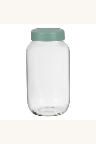 Comerivo Recipient sticla pentru depozitare 1.5l capac verde menta, potrivit ...