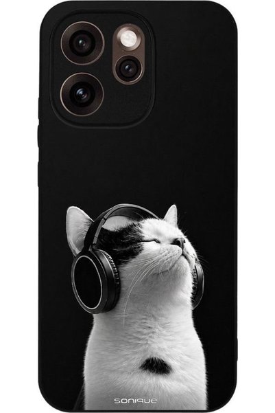Sonique Θήκη Ανδρική Έκδοση για Oppo Reno15 Pro Max Audio Kitten - Λευκό