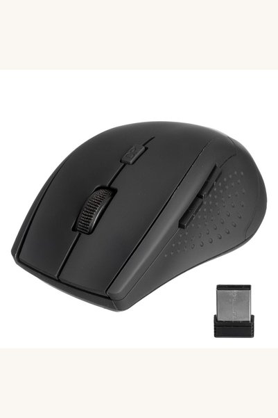 Comerivo Mouse fără fir negru pentru laptop sau PC, conectare Bluetooth sau a...