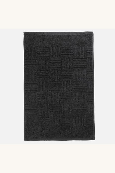 Comerivo Prosop de bucătărie din bumbac negru, cu linii reliefate, absorbant,...