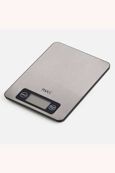 Comerivo Cantar de bucatarie electronic cu sticla si inox, 5kg, masurare prec...