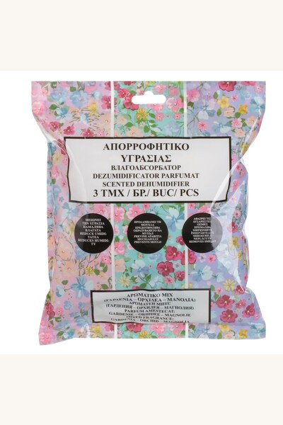 Comerivo Set 3 plicuri absorbante aroma gardenie pentru dulapuri si sertare 180g