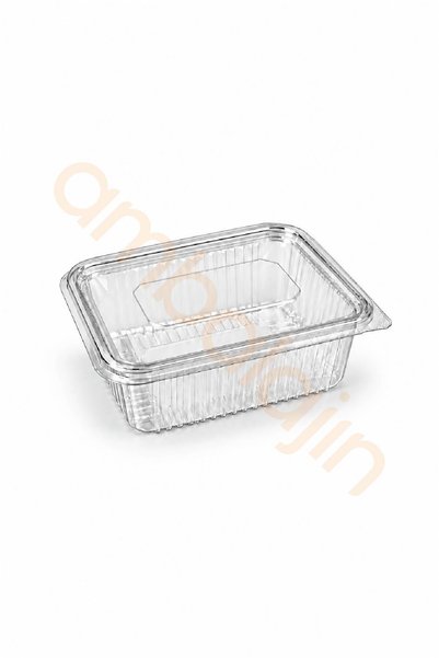 Ambalajın 100 Pieces of 1750 Cc Leak-Proof Container with Flat Lid – Transpar...