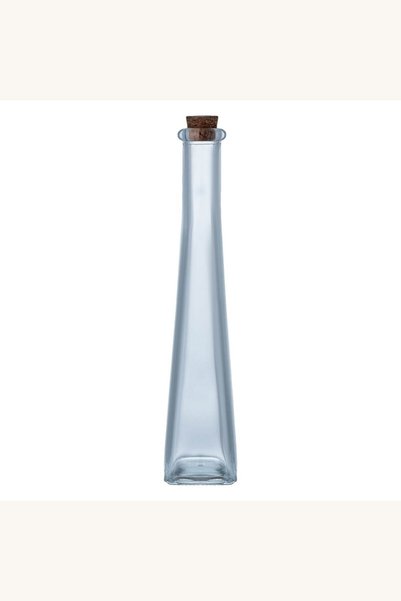 Comerivo Sticla decorativa cu dop pluta pentru lichior, transparenta, 140ml, ...
