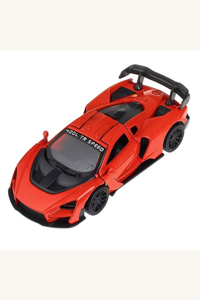 Comerivo Miniatura metalica rosie cu usi deschidibile, masina de colectie 1:43
