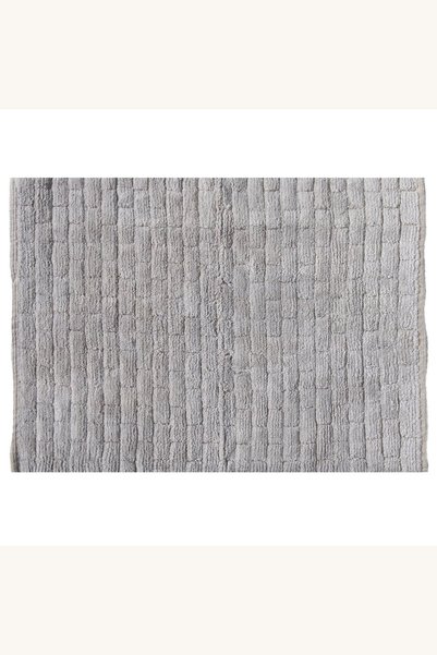 Comerivo Covoras de iarna gri cu relief caramizi - 100x70 cm, decoratie calda
