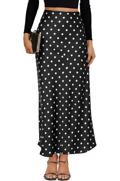 GENERAL VividMosaic 2026 Satin High Waisted Maxi Skirt Silk Long Skirts for W...