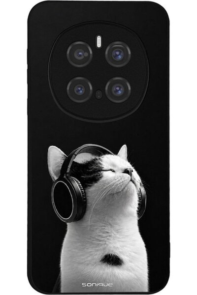Sonique Ανδρική Έκδοση Θήκης για Honor Magic7 Pro 5G Audio Kitten - Λευκό