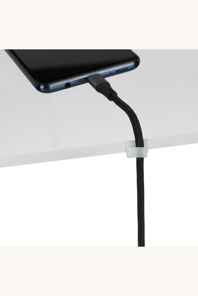 Comerivo Set 10 Clips Autocolant Fixare Banda LED si Cabluri - Alb