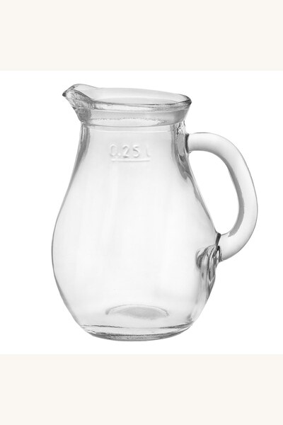 Comerivo Ulcior din sticla cu maner pentru servire, 250ml transparent