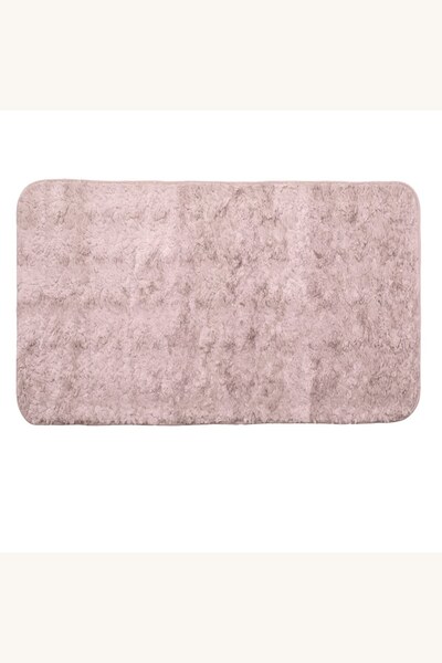 Comerivo Covor pufos blana sintetica roz prafuit 130x90cm pentru living