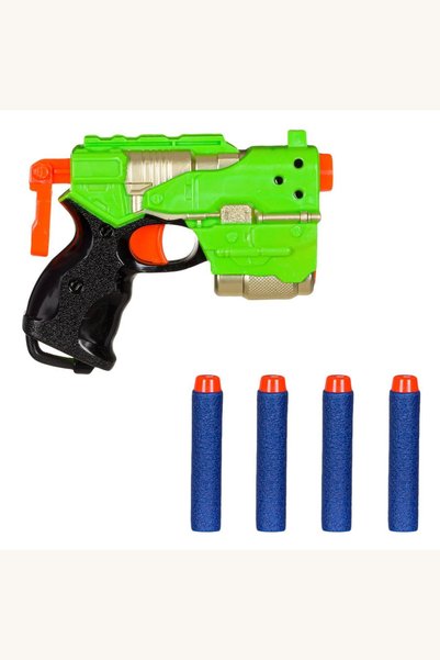 Comerivo Arma Shooter cu 4 Sageti din Spuma - Joc Distractiv pentru Copii