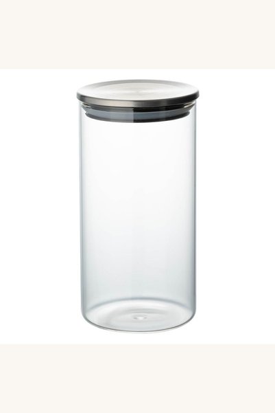 Comerivo Borcan din sticla borosilicata 750ml cu capac metalic si inchidere e...