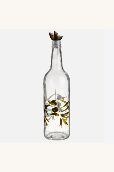 Comerivo Sticla pentru ulei cu design masline, 780ml - curgere controlata