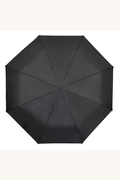Comerivo Umbrela automata pliabila neagra cu maner cauciuc 31.5cm
