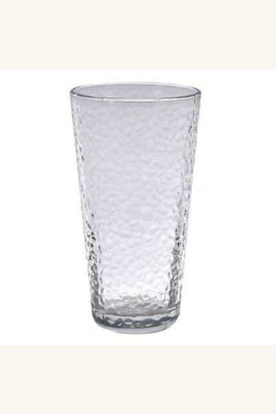 Comerivo Pahar din sticla cu textura ondulata pentru apa, 310ml, design modern