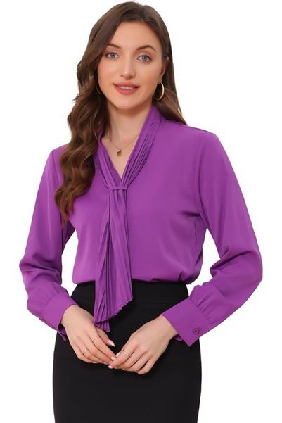 Allegra K womens Pleated Pleated