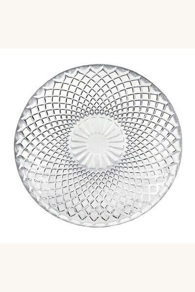 Comerivo Farfurie Desert Sticla Transparenta Model Diamond 15cm