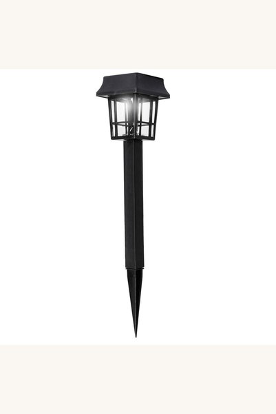 Comerivo Lampa solara stick cu LED alb, 24cm inaltime, alimentare pe baterie ...
