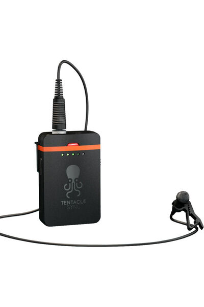 Tentacle SYNC Recorder audio de buzunar TRACK E cu microfon lavalieră și supo...