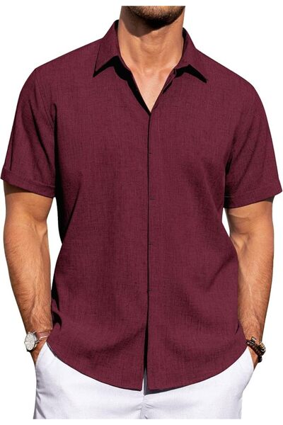 J.VER mens Bmjmmdx-linen Shirt Button Down Shirt (pack of 1)