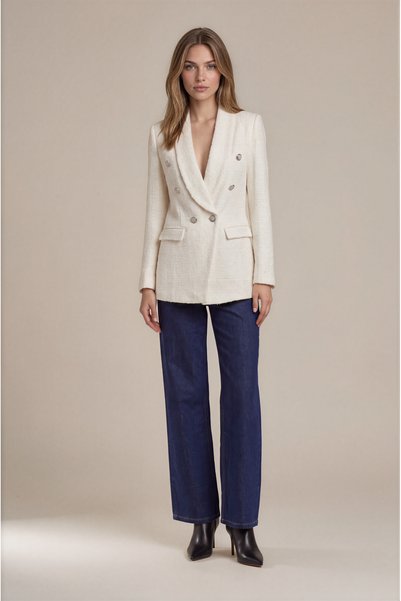 Spazio Consolo Şal Yaka Blazer Ceket EKRU