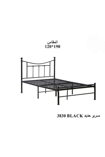 NO BRAND سرير معدني أنيق بقاعدة داعمة وهيكل متين بعدة مقاسات - 120 × 190 سم |...