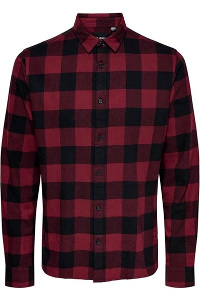 ONLY & SONS JUNIOR قميص Onsgudmund Ls منقوش للرجال من Only & Sons (عبوة من قط...