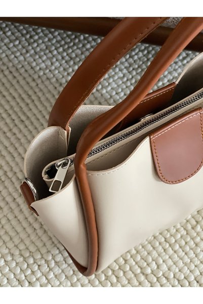 Bagzone Women's Shoulder Bag with Extra Circle with Magnetic Closure