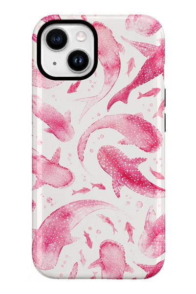 EDELFU متوافق مع iPhone 15 - تصميم السمك الوردي، غطاء مزدوج الطبقات، غلاف حما...