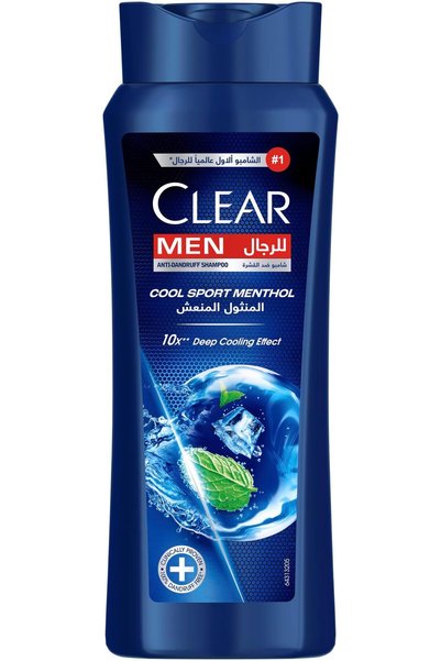 clearine شامبو كلير للرجال، شامبو مضاد للقشرة، كول سبورت مينثول، شعر خالٍ من ...