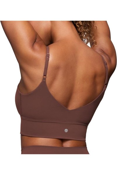 CRZ YOGA حمالة صدر رياضية طويلة قابلة للتعديل للنساء - حمالة صدر يوغا مبطنة ب...