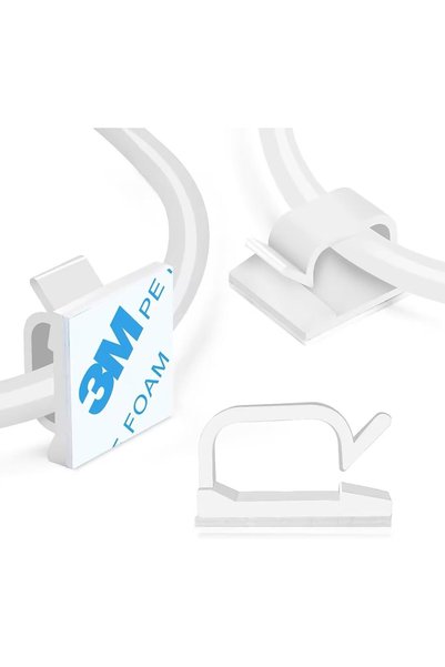 GENERAL 100 Adhesive Wire clamp with Strong Support, Office Desk Wire clamp, ...